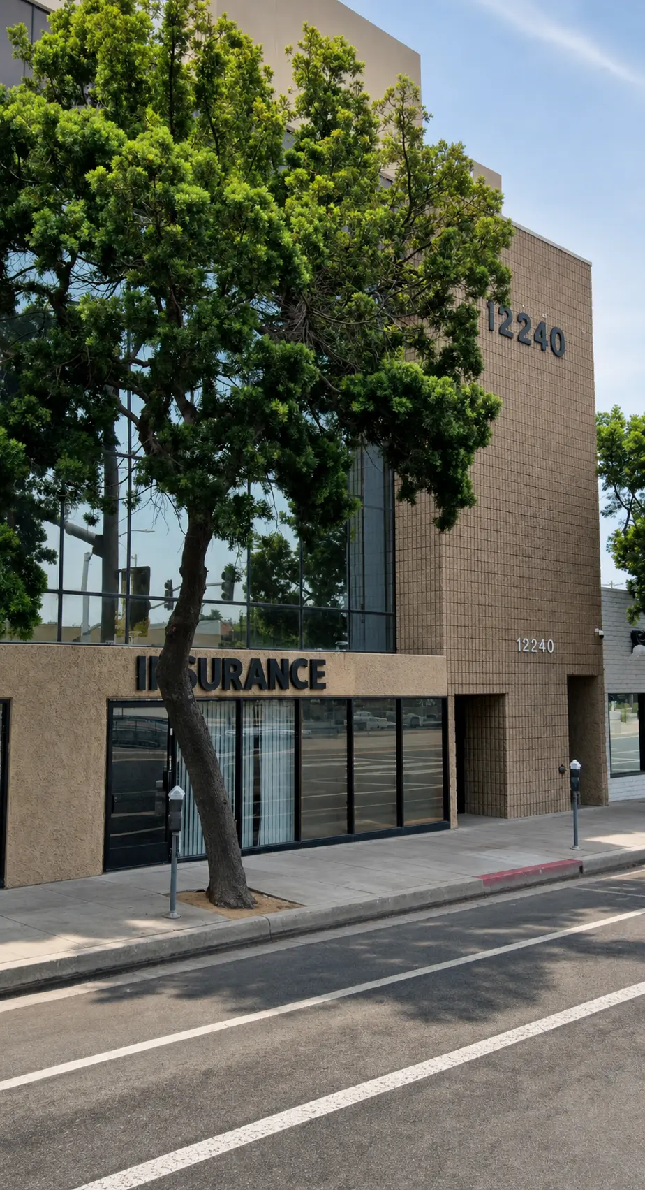 Rafla Insurance Agency’s office building on Venice Boulevard